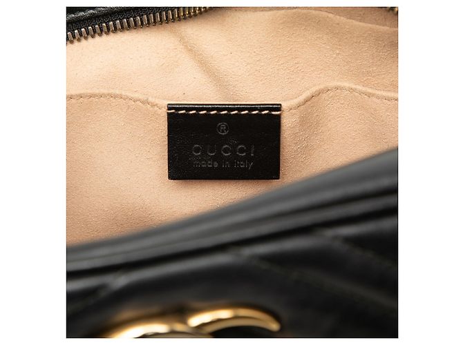 Gucci Black Small GG Marmont Matelasse Calfskin Crossbody - view 5