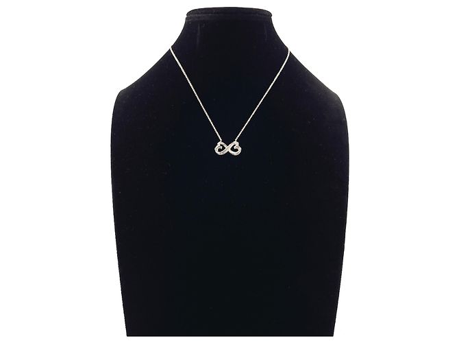 Tiffany & Co Collana Tiffany Double Loving Heart Argento - vista 7