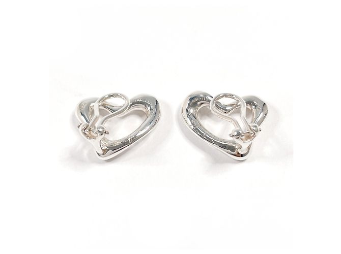 Tiffany & Co Orecchini a clip Tiffany Open Heart Elsa Peretti Argento - vista 2