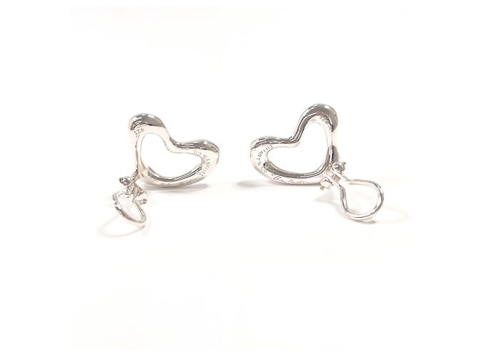 Tiffany & Co Orecchini a clip Tiffany Open Heart Elsa Peretti Argento - vista 3