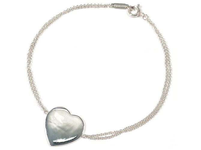 Tiffany & Co. Bracciale a doppia catena con ciondolo Return to Heart Argento - vista 2