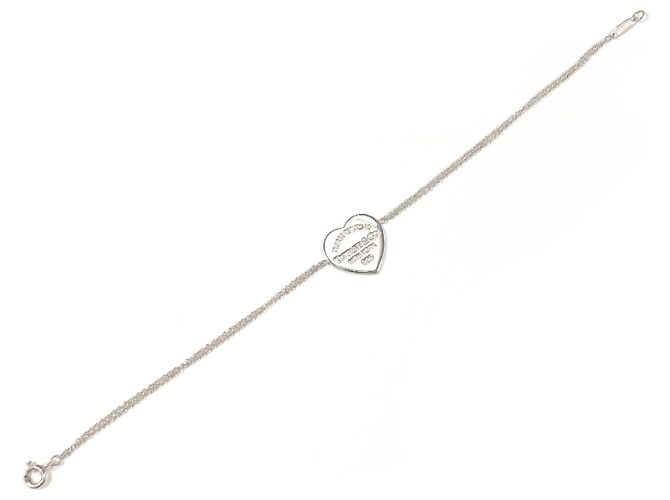 Tiffany & Co. Bracciale a doppia catena con ciondolo Return to Heart Argento - vista 3