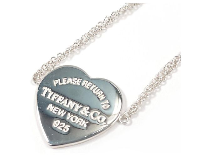 Tiffany & Co. Bracciale a doppia catena con ciondolo Return to Heart Argento - vista 4
