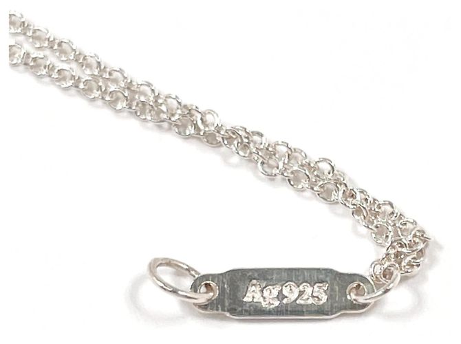 Tiffany & Co. Bracciale a doppia catena con ciondolo Return to Heart Argento - vista 7