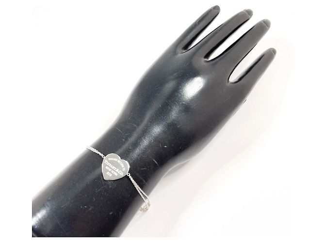 Tiffany & Co. Bracciale a doppia catena con ciondolo Return to Heart Argento - vista 8