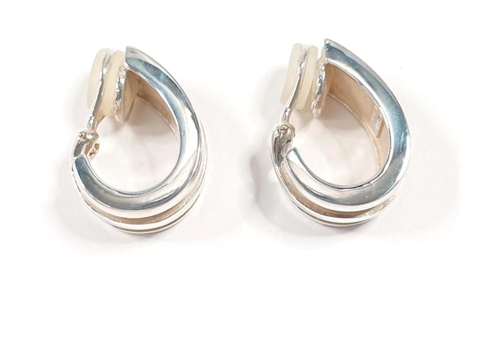Tiffany & Co Orecchini a clip Tiffany Grooved Double Line Argento - vista 3