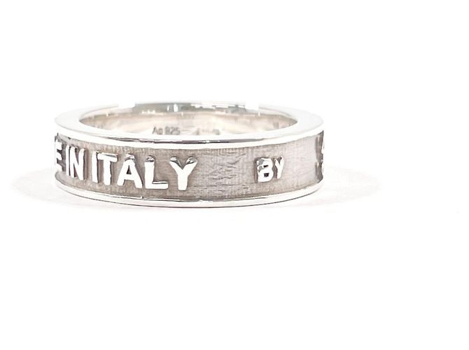 GUCCI Vintage Trademark Silver Ring Silber - Ansicht 2
