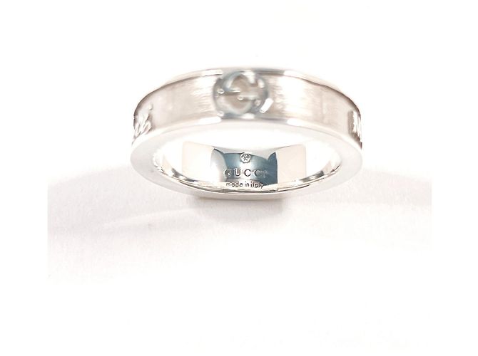 GUCCI Vintage Trademark Silver Ring Silber - Ansicht 4
