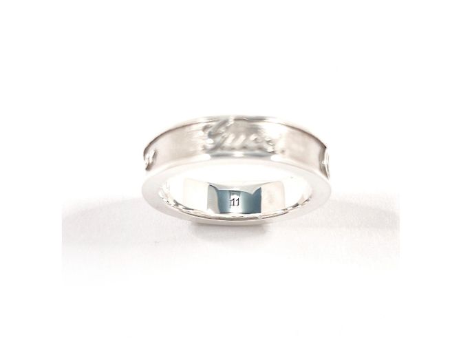 GUCCI Vintage Trademark Silver Ring Silber - Ansicht 6