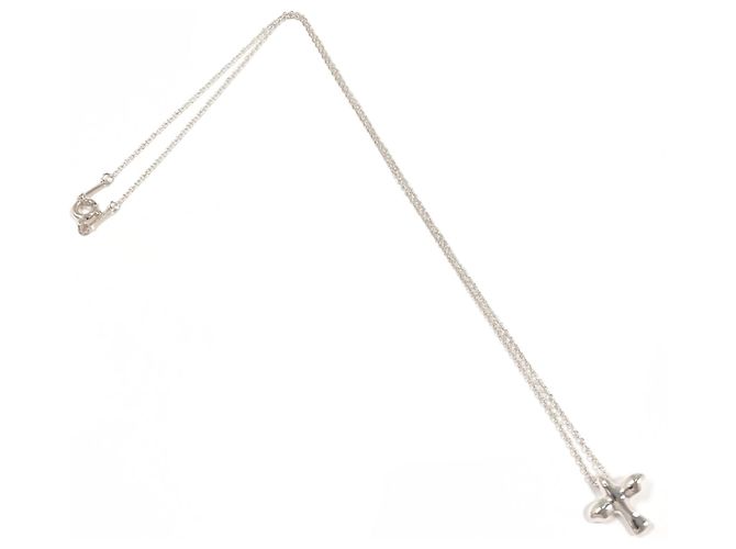 Tiffany & Co Collana Tiffany Bird Cross Elsa Peretti Argento - vista 3