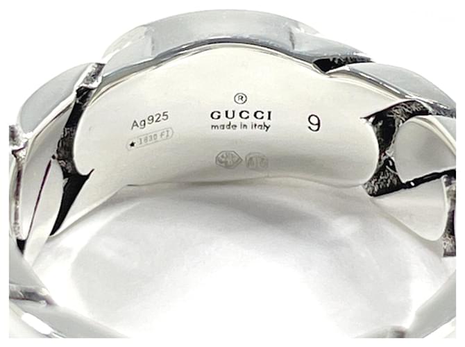 Gucci Interlocking G Band Ring Silber Lila - Ansicht 3