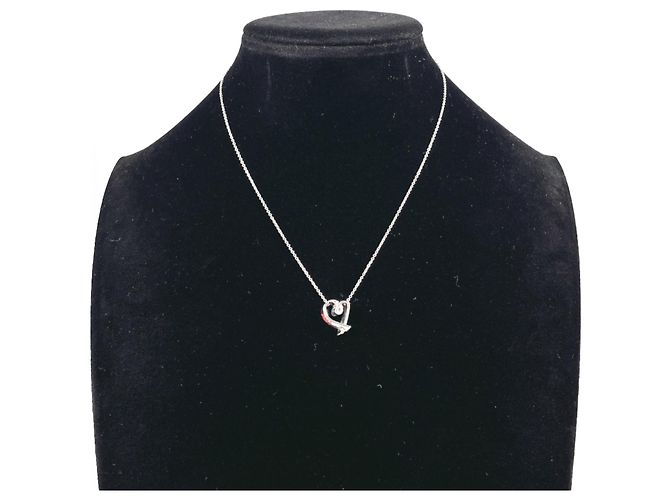 Tiffany & Co Collana Tiffany Loving Heart Paloma Picasso Argento Rosso - vista 8