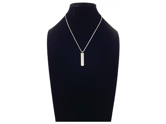 Tiffany & Co Collana con pendente a barra Tiffany 1837 Argento - vista 6