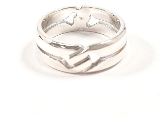 Anello Gucci Knot Infinity Argento - vista 5