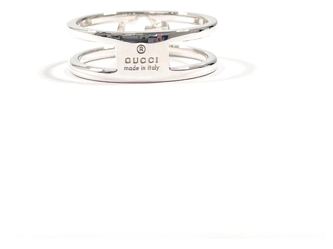 Gucci Interlocking G Slim Open Band Ring Silber - Ansicht 2