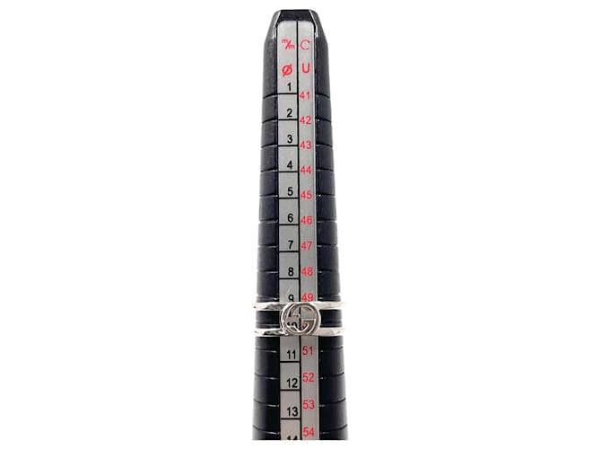 Gucci Interlocking G Slim Open Band Ring Silber - Ansicht 5