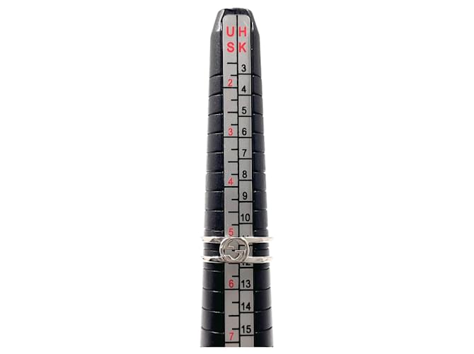 Gucci Interlocking G Slim Open Band Ring Silber - Ansicht 6
