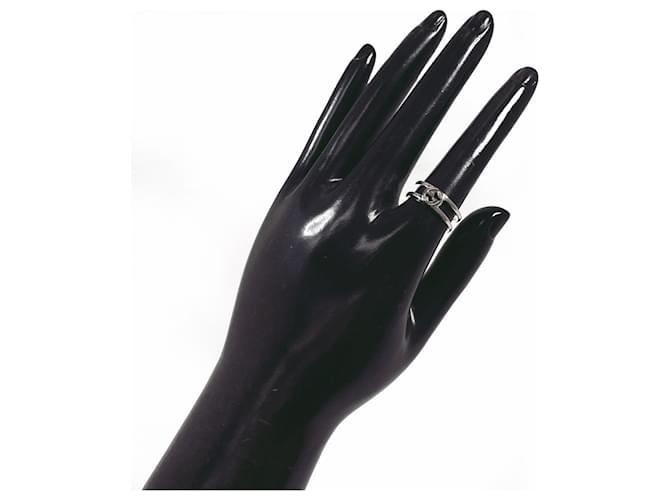 Gucci Interlocking G Slim Open Band Ring Silber - Ansicht 7