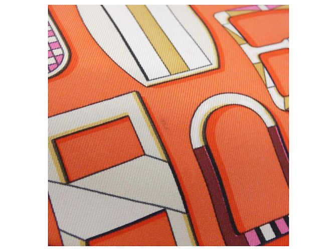 Hermès Hermes CARRE EN BOUCLES Sursoy To Go Handbag Pouch Arancione - vista 5