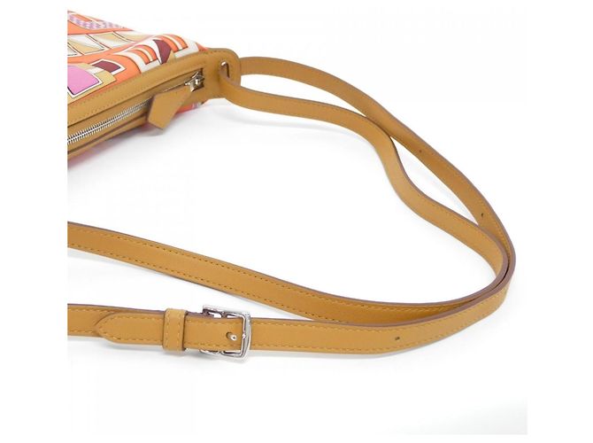 Hermès Hermes CARRE EN BOUCLES Sursoy To Go Handbag Pouch Arancione - vista 6