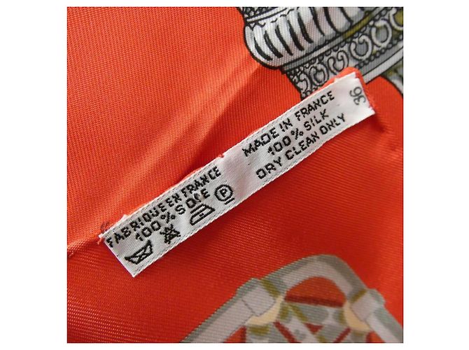 Hermès FEUX DE ROUTE Carré Schal Muffler Rot Beige - Ansicht 3