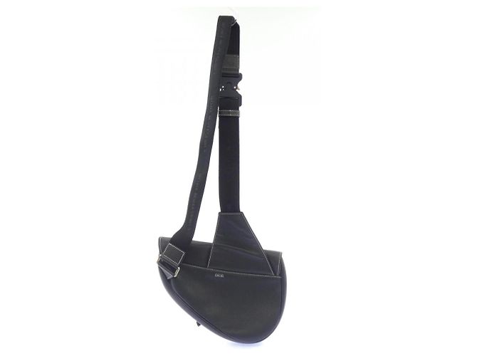 Borsa Christian Dior Saddle Shawn Stussy Nero - vista 3
