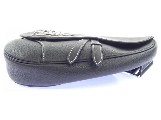 Borsa Christian Dior Saddle Shawn Stussy Nero - vista 4