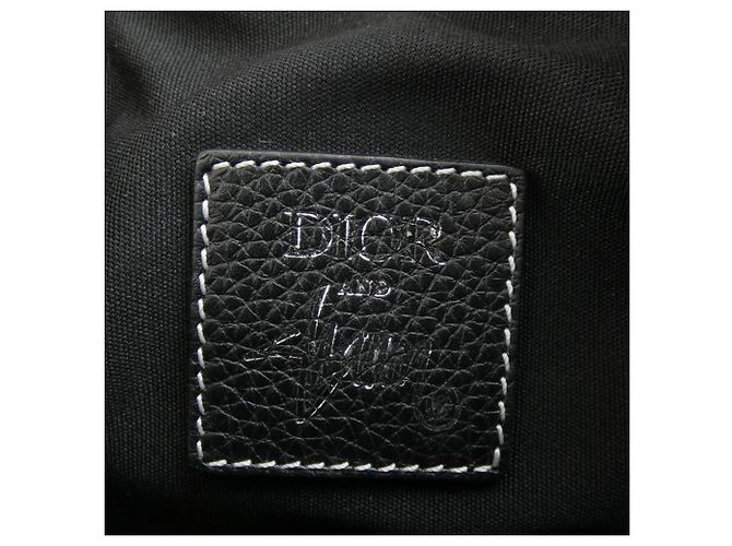 Borsa Christian Dior Saddle Shawn Stussy Nero - vista 5