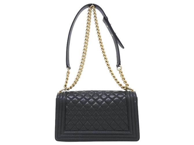 Borsa a tracolla Chanel Boy Line 67086 Nero - vista 2