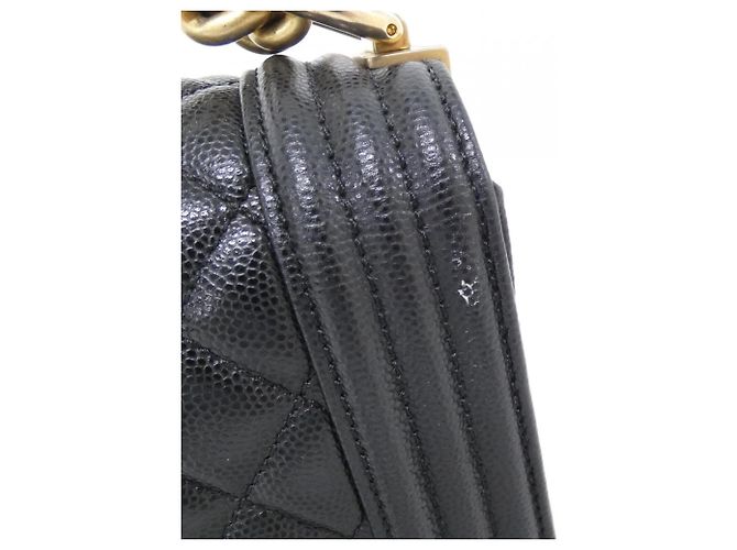 Borsa a tracolla Chanel Boy Line 67086 Nero - vista 4