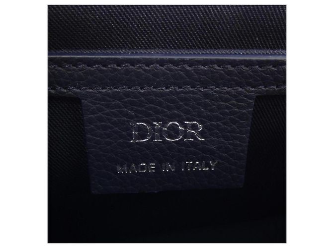 Borsa Christian Dior Saddle Blu navy - vista 5