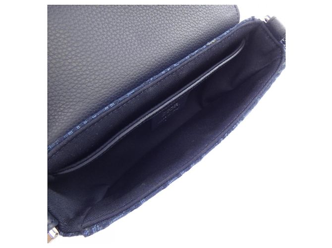 Borsa Christian Dior Saddle Blu navy - vista 6