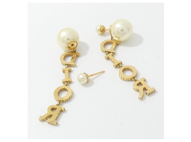 Orecchini Christian Dior Dior Tribal E3914WOMCY Bianco D'oro - vista 3