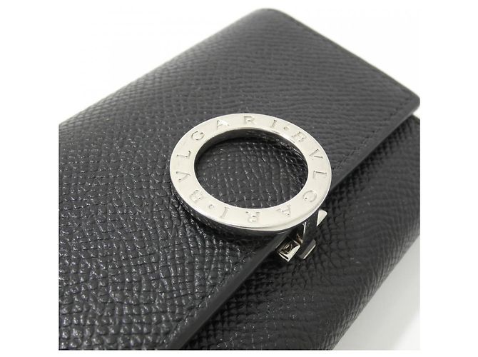 Bulgari Portachiavi Bvlgari in vitello nero - vista 3