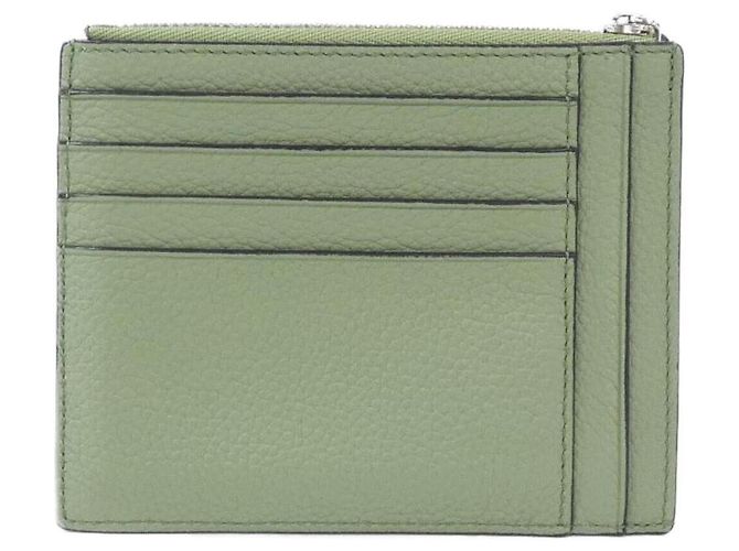 Monedero Loewe de piel de becerro verde - vista 2