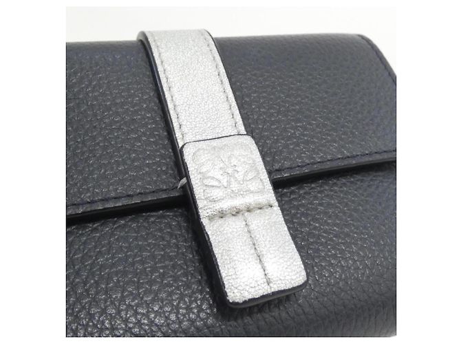 Loewe C660S86X05 Leder Tri-Fold Geldbörse Silber Marineblau - Ansicht 3
