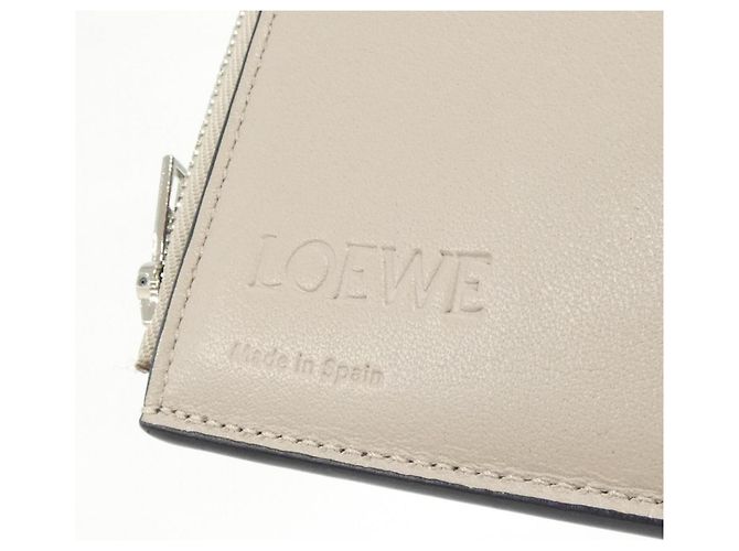 Loewe C660S86X05 Leder Tri-Fold Geldbörse Silber Marineblau - Ansicht 5