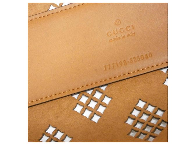 Borsa a mano in pelle Gucci GG Marrone - vista 6