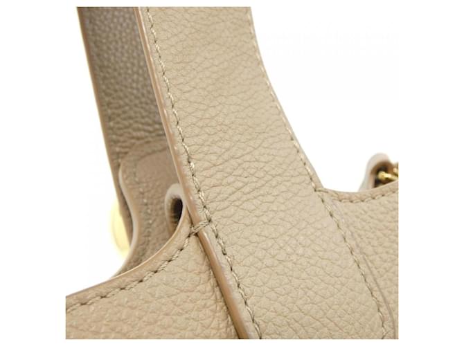 Borsa Mini Pebble Bucket Loewe Sabbia - vista 8