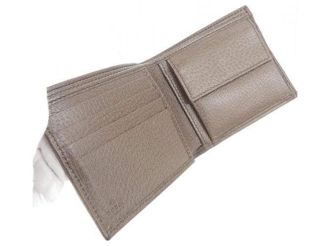 Cartera bi-fold Gucci Ophidia Castaño Beige - vista 3