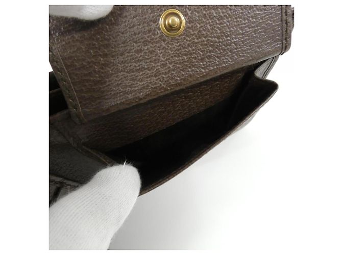 Cartera bi-fold Gucci Ophidia Castaño Beige - vista 5