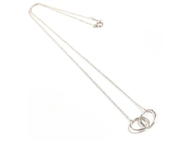Collana Double Loop Elsa Peretti Tiffany & Co. Argento - vista 3