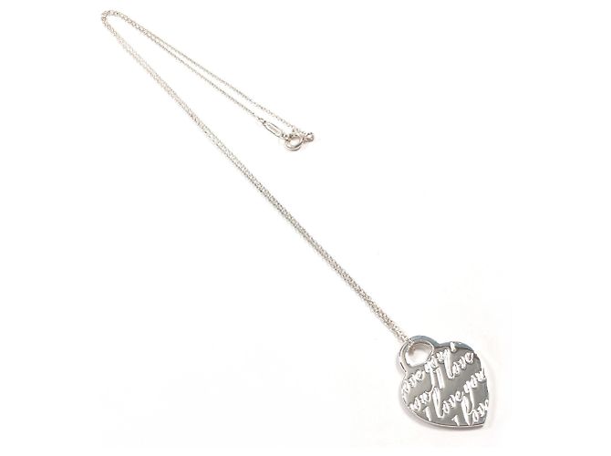 Tiffany & Co Collana Tiffany Notes Heart Tag Argento - vista 3