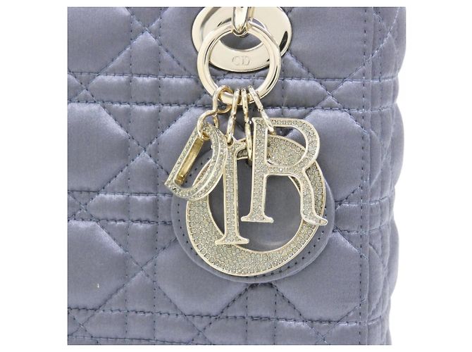 Borsa a mano Christian Dior MY ABCDIOR Lady Small Blu - vista 4
