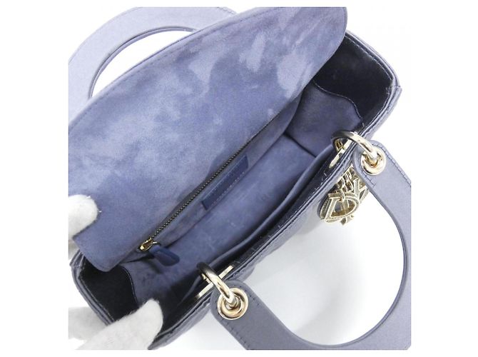 Borsa a mano Christian Dior MY ABCDIOR Lady Small Blu - vista 7