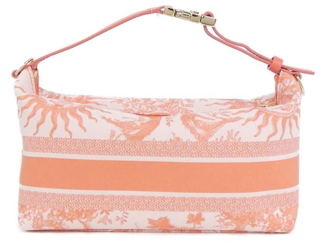 Christian Dior TOILE DE JOUY SOLEIL Nomad Medium Handbag Pouch Arancione - vista 2