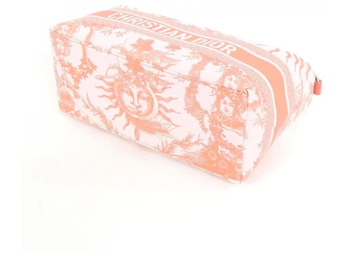 Christian Dior TOILE DE JOUY SOLEIL Nomad Medium Handbag Pouch Arancione - vista 3