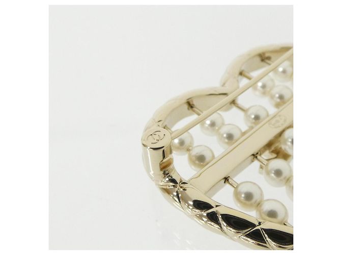 Spilla Chanel ABG046 Oro e Bianco D'oro - vista 3