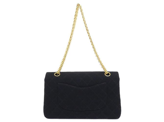Borsa a tracolla Chanel 01600 in tela nera Nero - vista 2