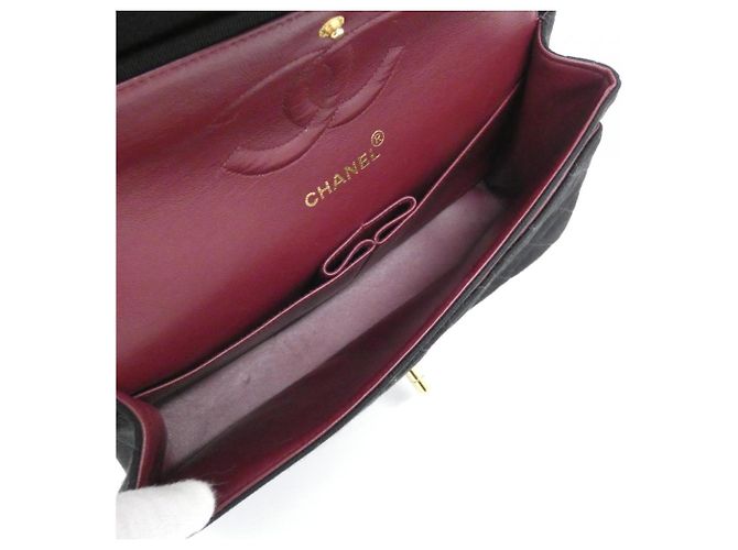 Borsa a tracolla Chanel 01600 in tela nera Nero - vista 6